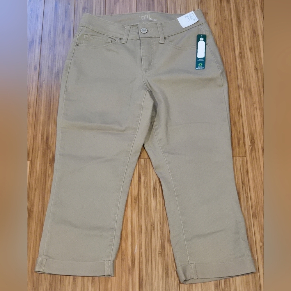 NWT Time and Tru Mid Rise Tan Jeans